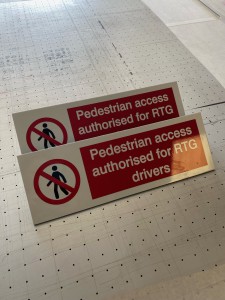 Pedestrian warning signs