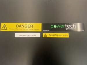 Powertech engraved labels