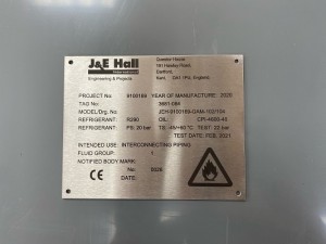 Stainless steel information plate