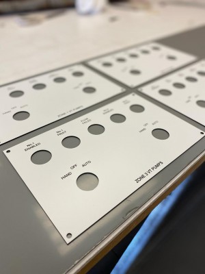 Engraved control panels